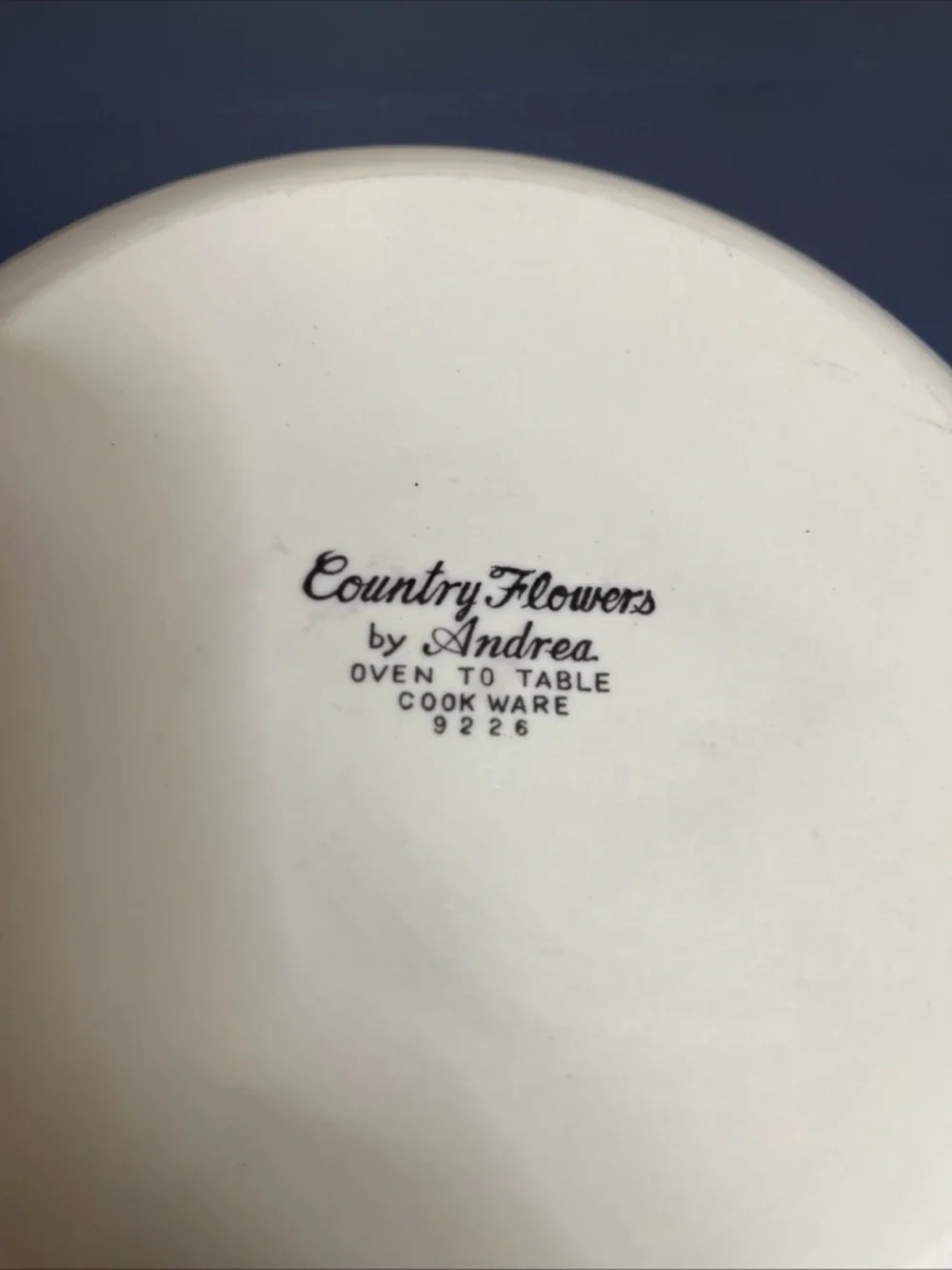 Vintage Country Flowers Sadek Andrea: Oven To Table Casserole Dish With Lid